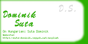 dominik suta business card